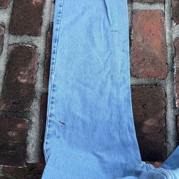 Levis "505" regular fit straight leg blue jeans size 36 X 30 - Picture 6 of 7